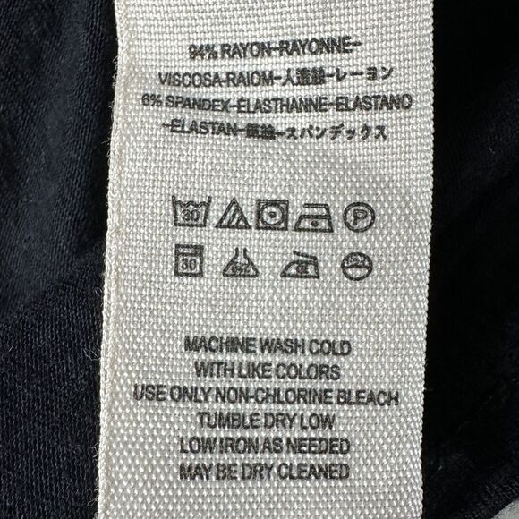 Free People Keepin On High Low Hem Knit Top Tie Sleeve Black Women Small - Picture 10 of 10